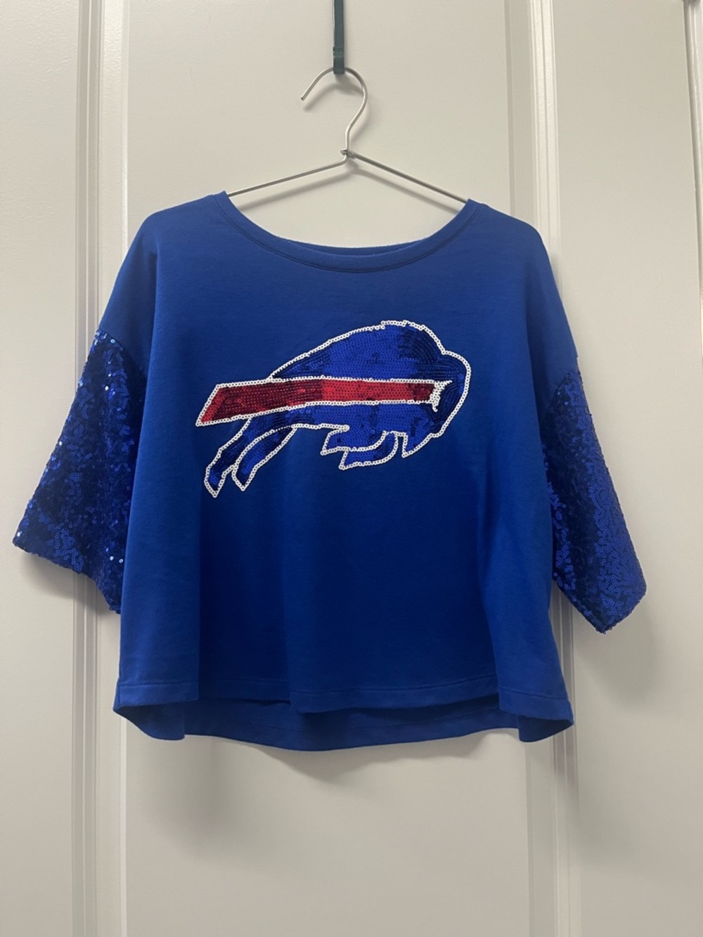 Buffalo Bills Josh Allen Sequin Crop Top